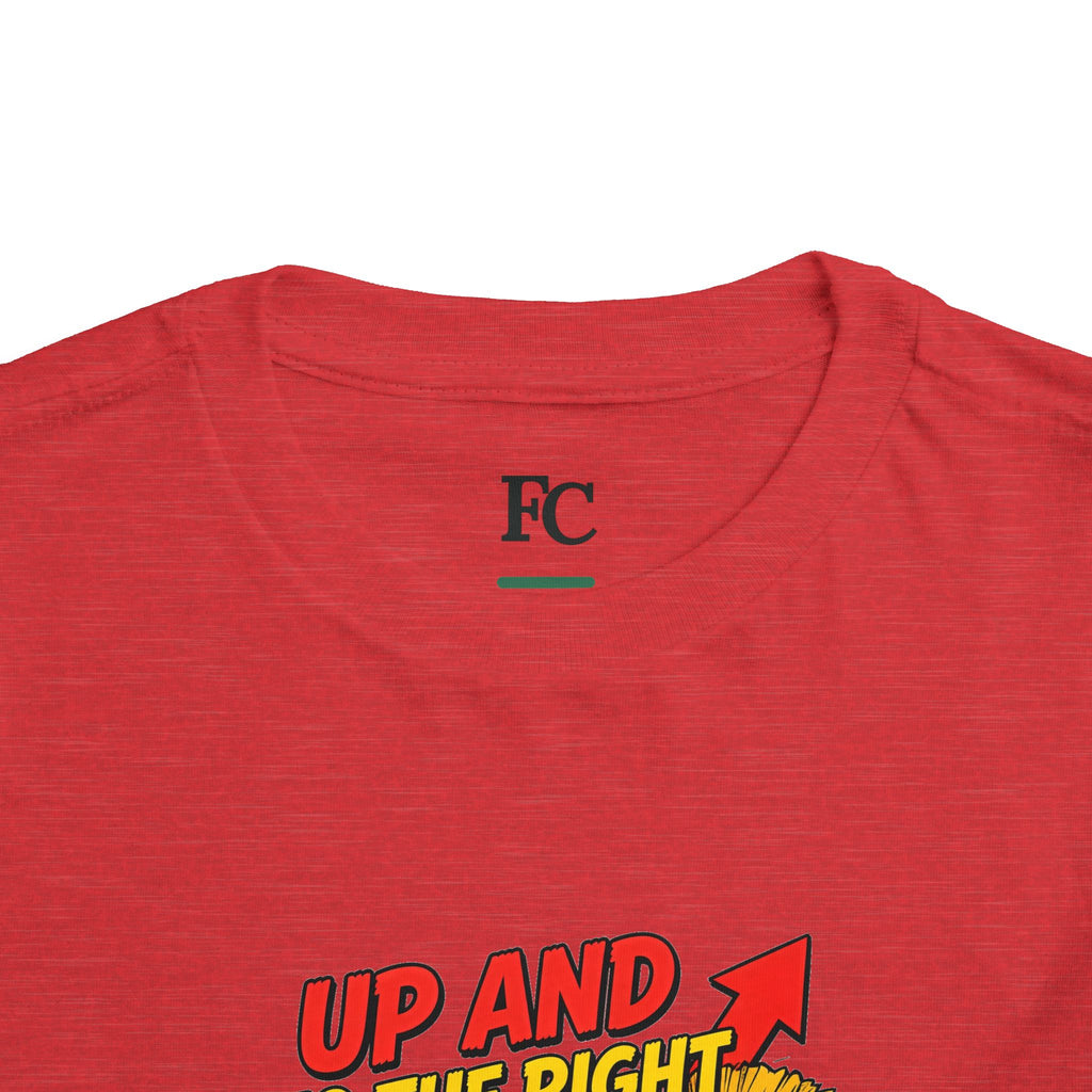 UP AND TO THE RIGHT. Toddler Tee | Funny Finance Kids Clothing