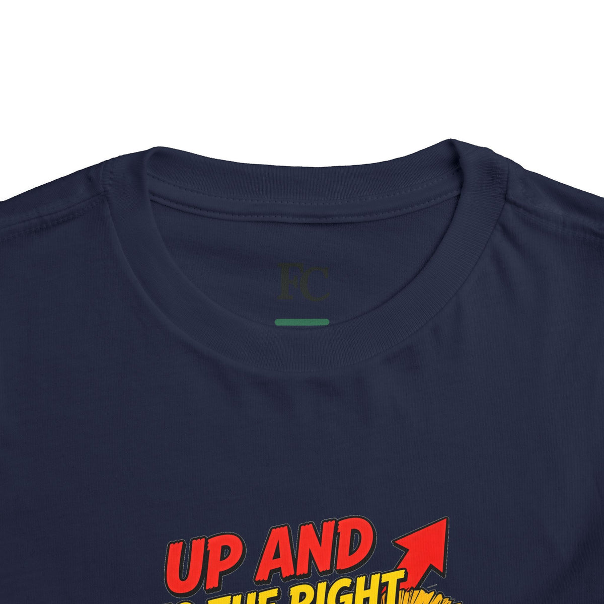 UP AND TO THE RIGHT. Toddler Tee | Funny Finance Kids Clothing