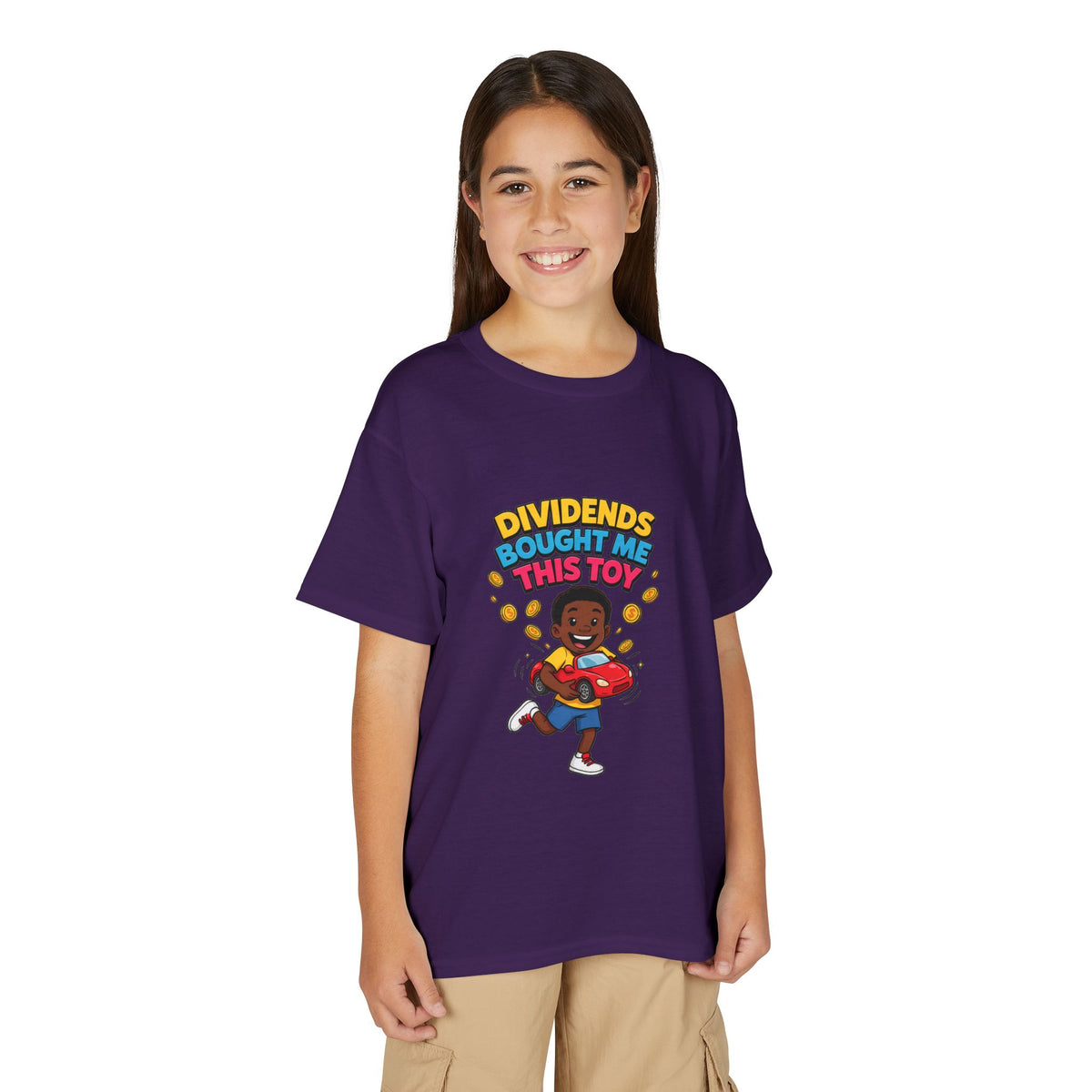 DIVIDENDS BOUGHT ME THIS TOY. Boys' Youth Tee | Funny Finance Kids Clothing