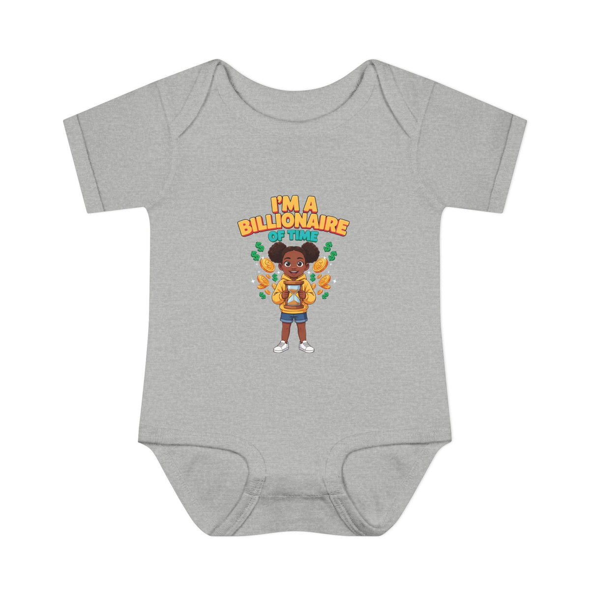 I'M A BILLIONAIRE OF TIME. Boys' Baby Bodysuit | Funny Finance Kids Clothing
