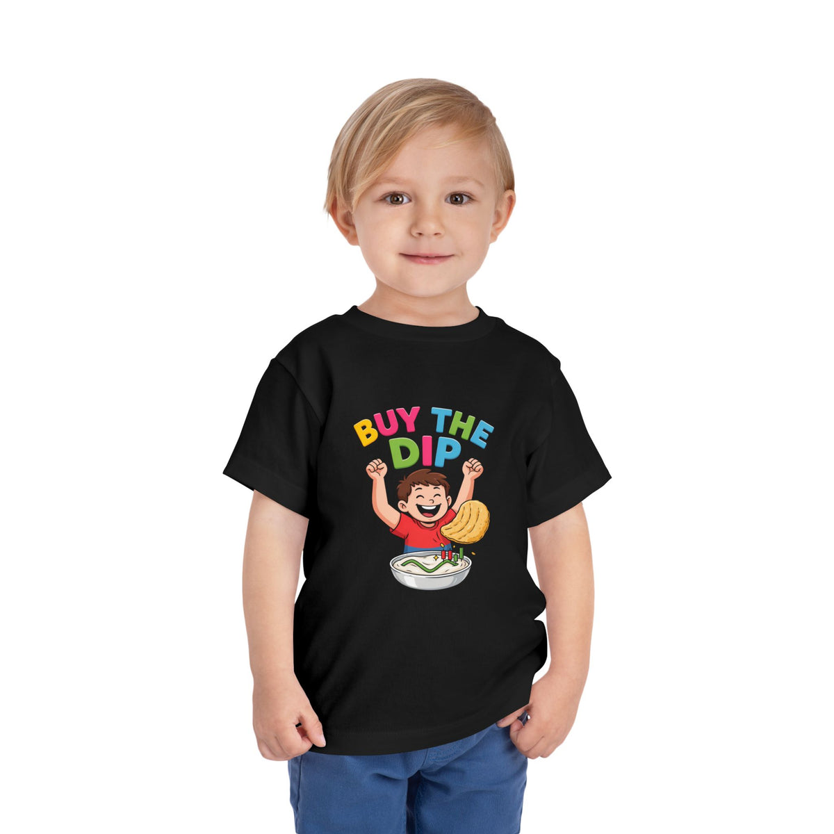 BUY THE DIP. Boys' Toddler Tee | Funny Finance Kids Clothing