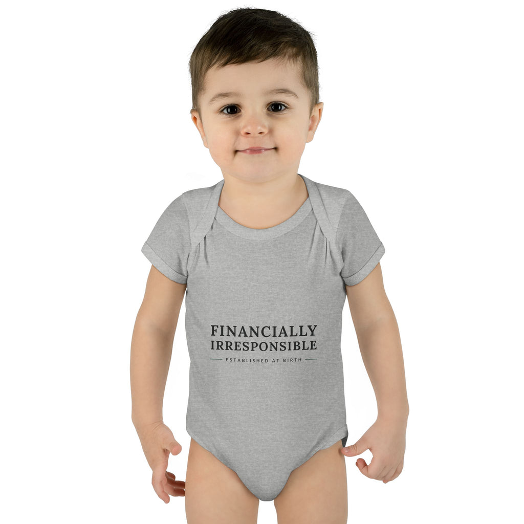 Financially Irresponsible Baby Bodysuit | Funny New Parent Gift