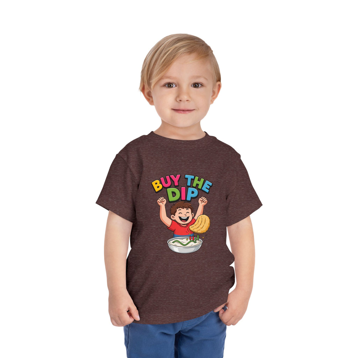 BUY THE DIP. Boys' Toddler Tee | Funny Finance Kids Clothing