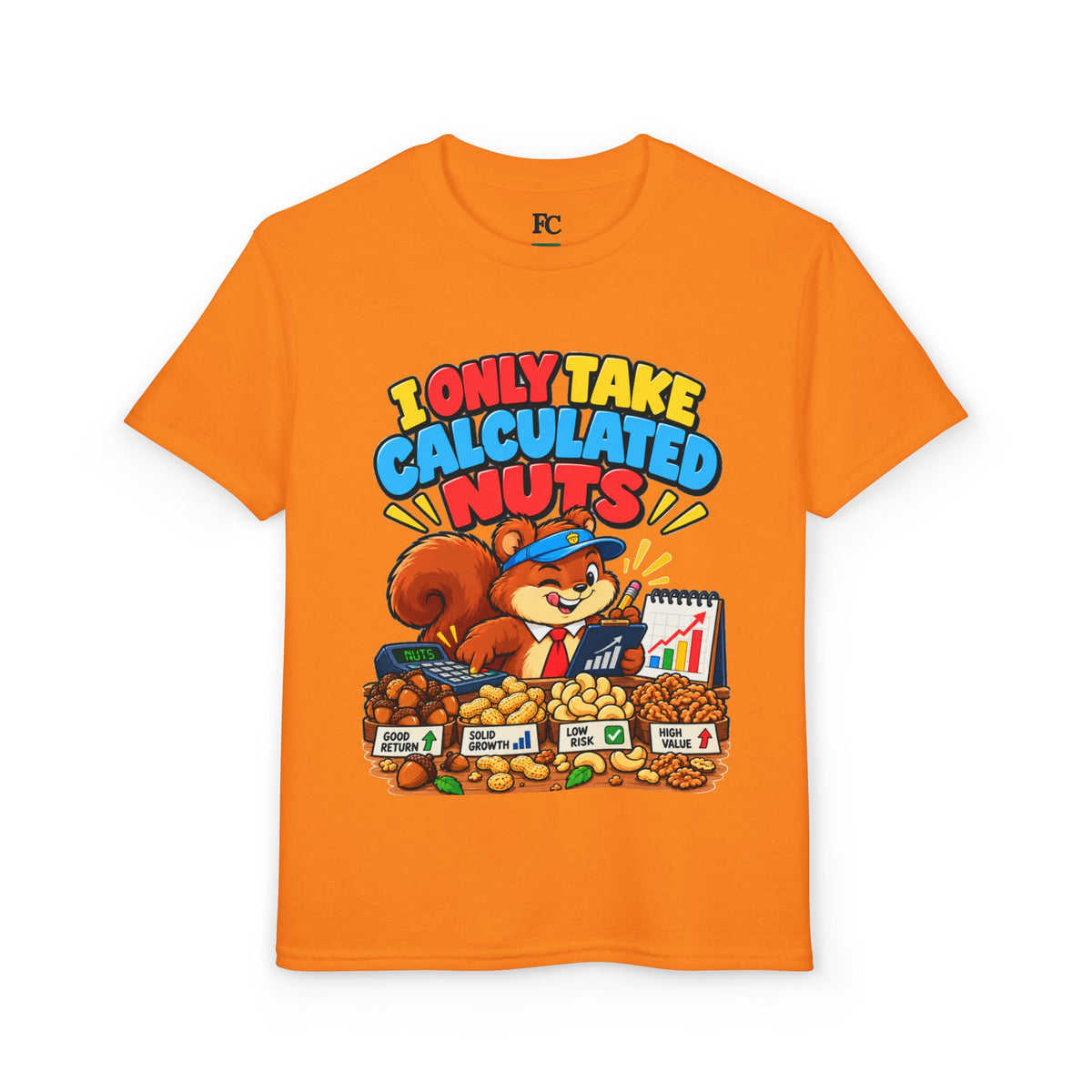 I ONLY TAKE CALCULATED NUTS. Youth Tee | Funny Finance Kids Clothing