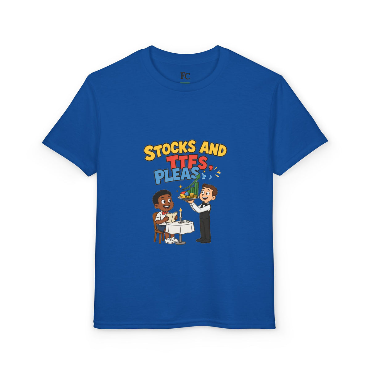STOCKS AND ETFS, PLEASE. Boys' Youth Tee | Funny Finance Kids Clothing