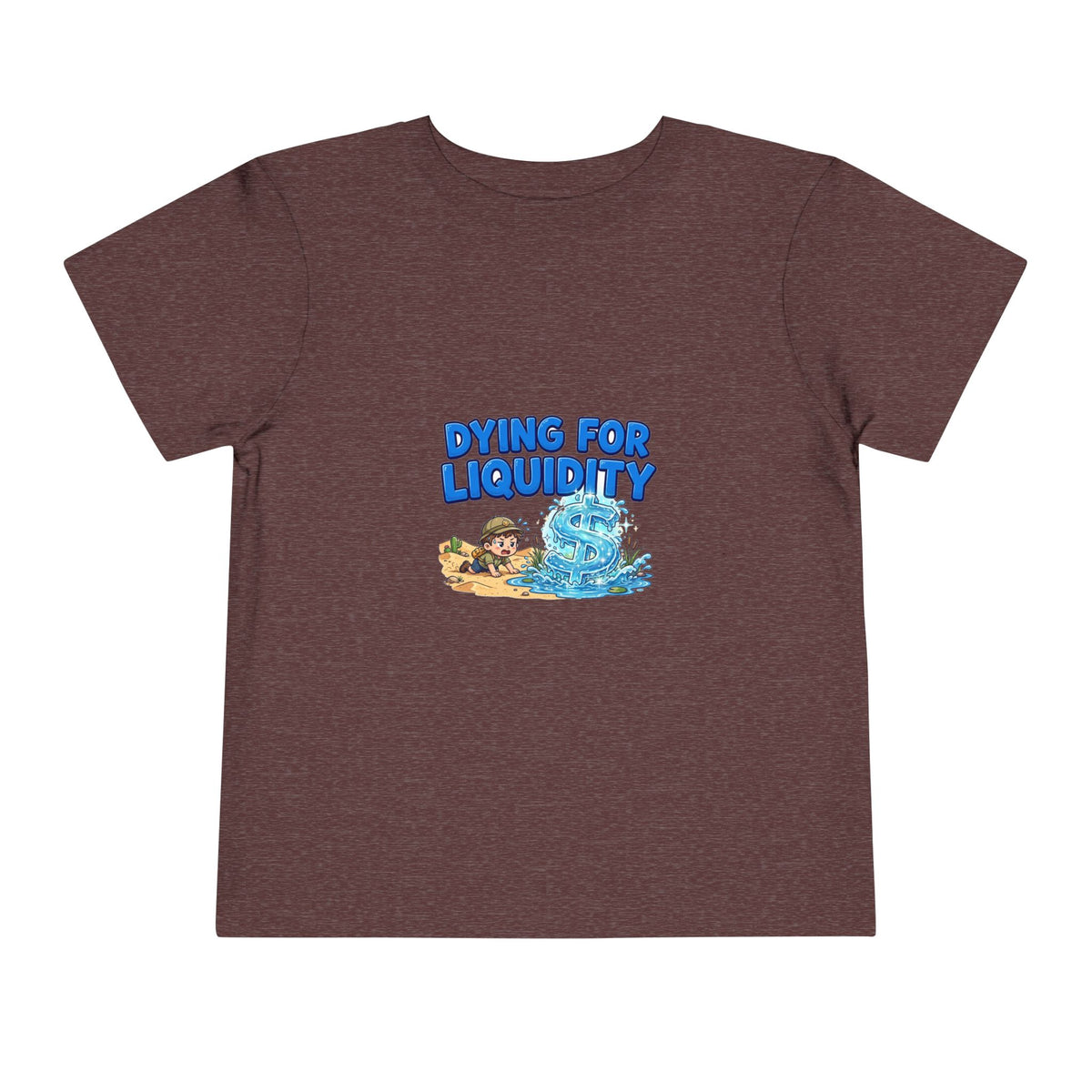 DYING FOR LIQUIDITY. Boys' Toddler Tee | Funny Finance Kids Clothing
