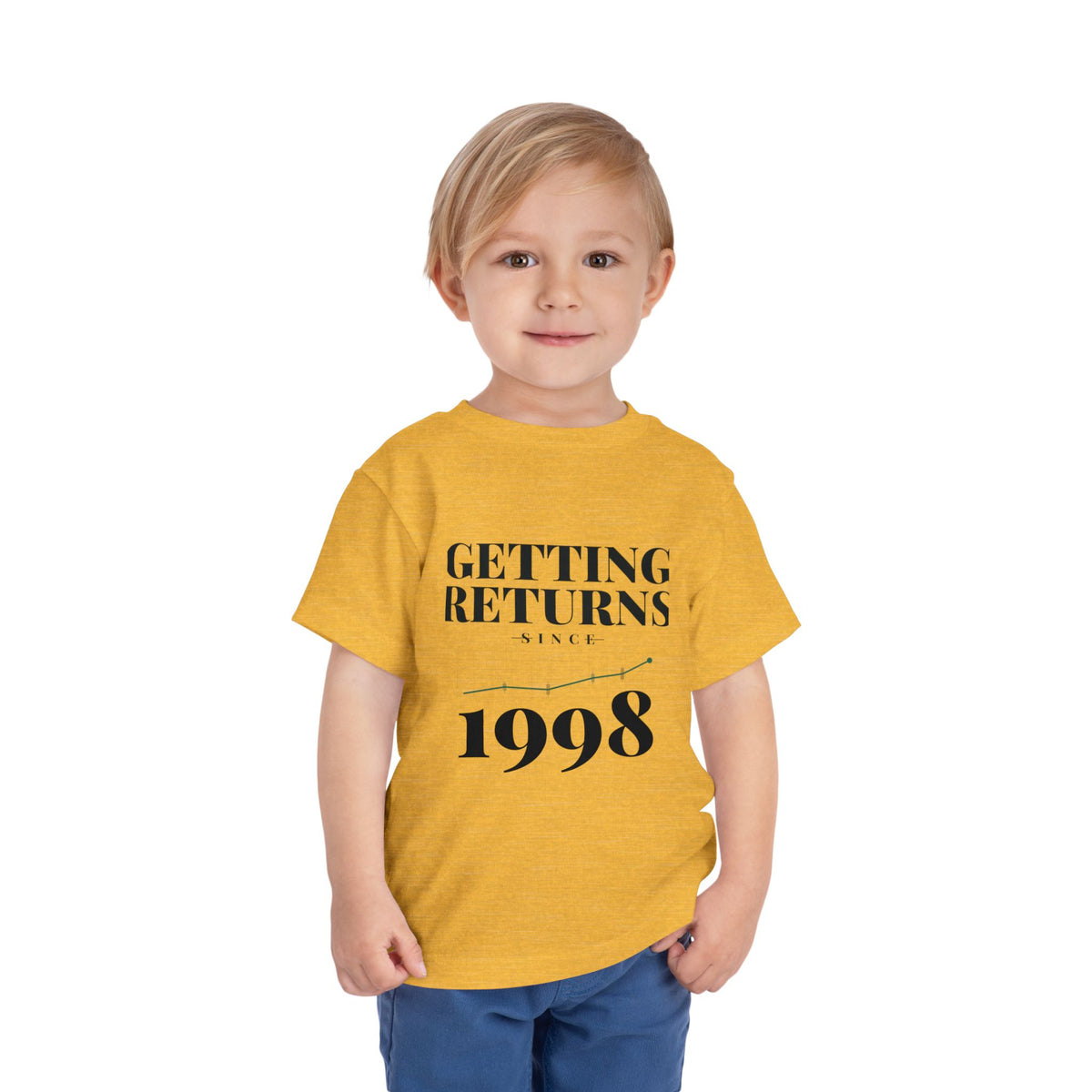 GETTING RETURNS SINCE [YEAR]. Toddler Tee | Personalized Funny Finance Kids Shirt