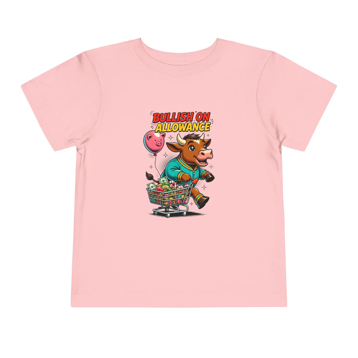 BULLISH ON ALLOWANCE. Toddler Tee | Funny Finance Kids Clothing