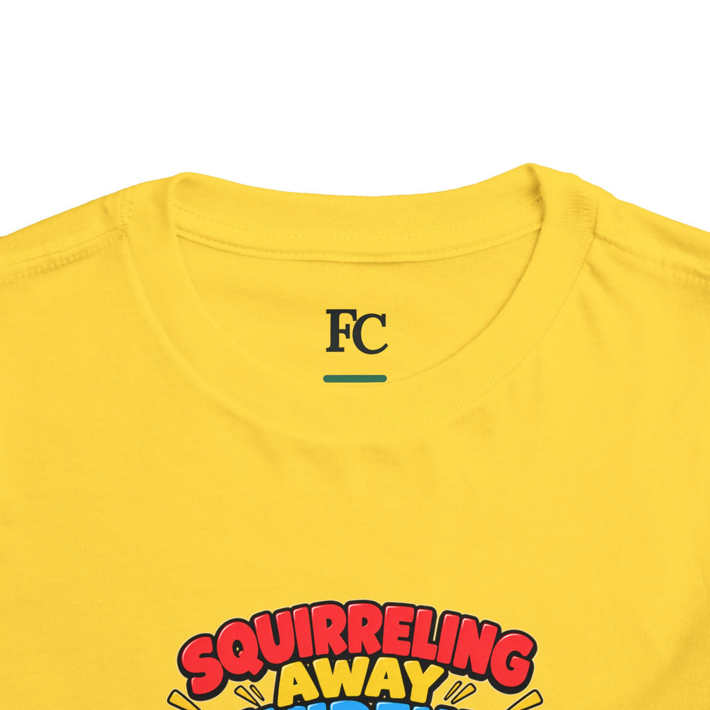 SQUIRRELING AWAY DIVIDENDS. Toddler Tee | Funny Finance Kids Clothing
