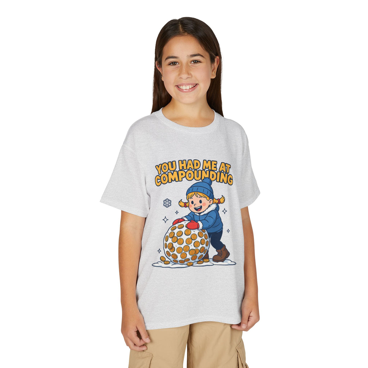 YOU HAD ME AT COMPOUNDING. Girls' Youth Tee | Funny Finance Kids Clothing