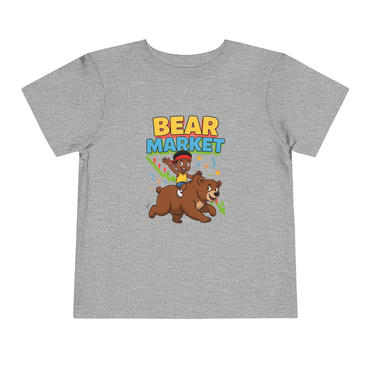 BEAR MARKET. Boys' Toddler Tee | Funny Finance Kids Clothing