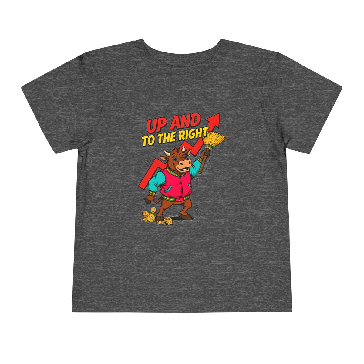 UP AND TO THE RIGHT. Toddler Tee | Funny Finance Kids Clothing