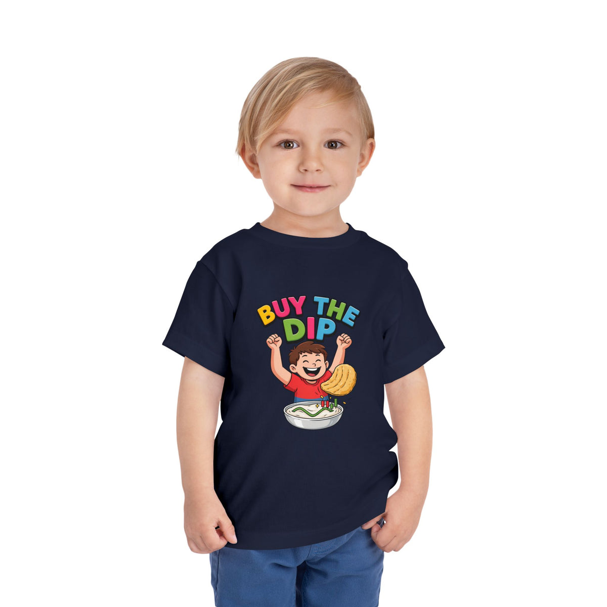 BUY THE DIP. Boys' Toddler Tee | Funny Finance Kids Clothing