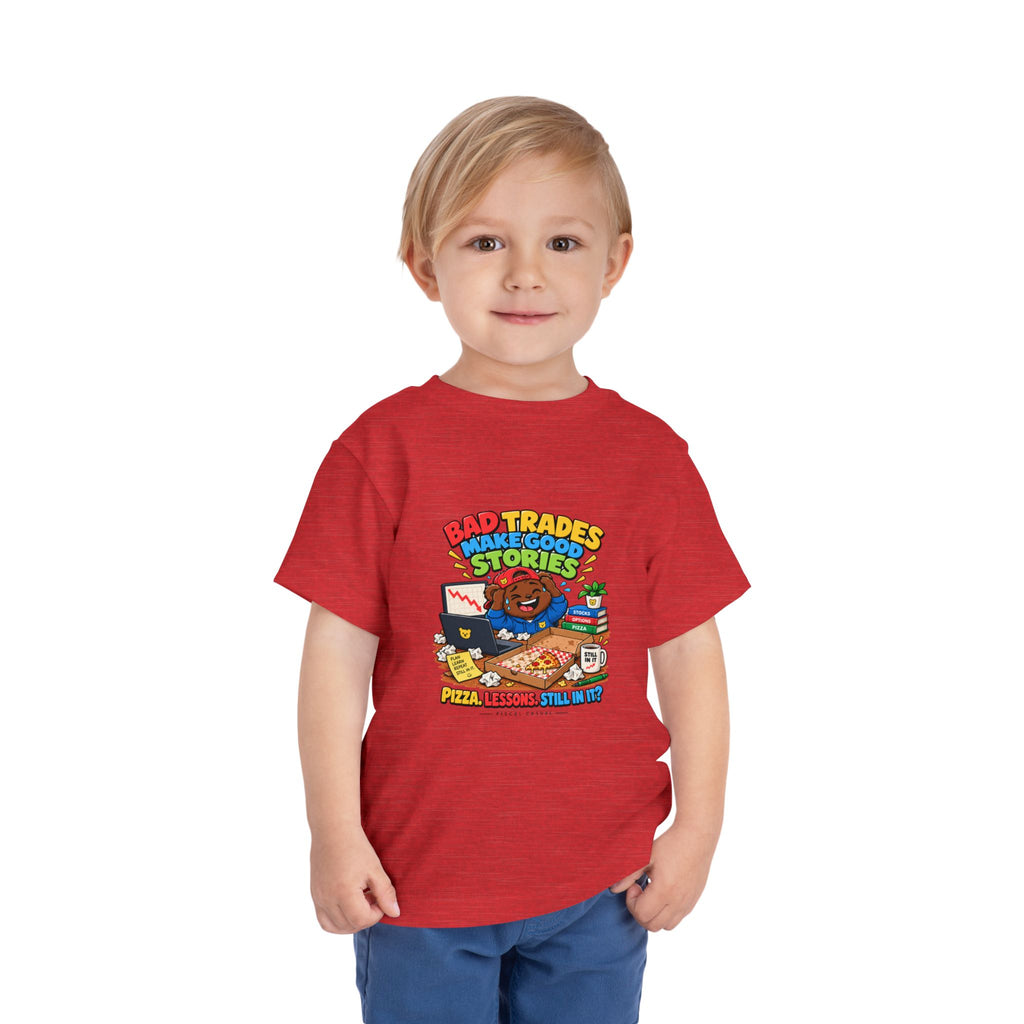 BEAR BAD TRADES. Toddler Tee | Funny Finance Kids Clothing