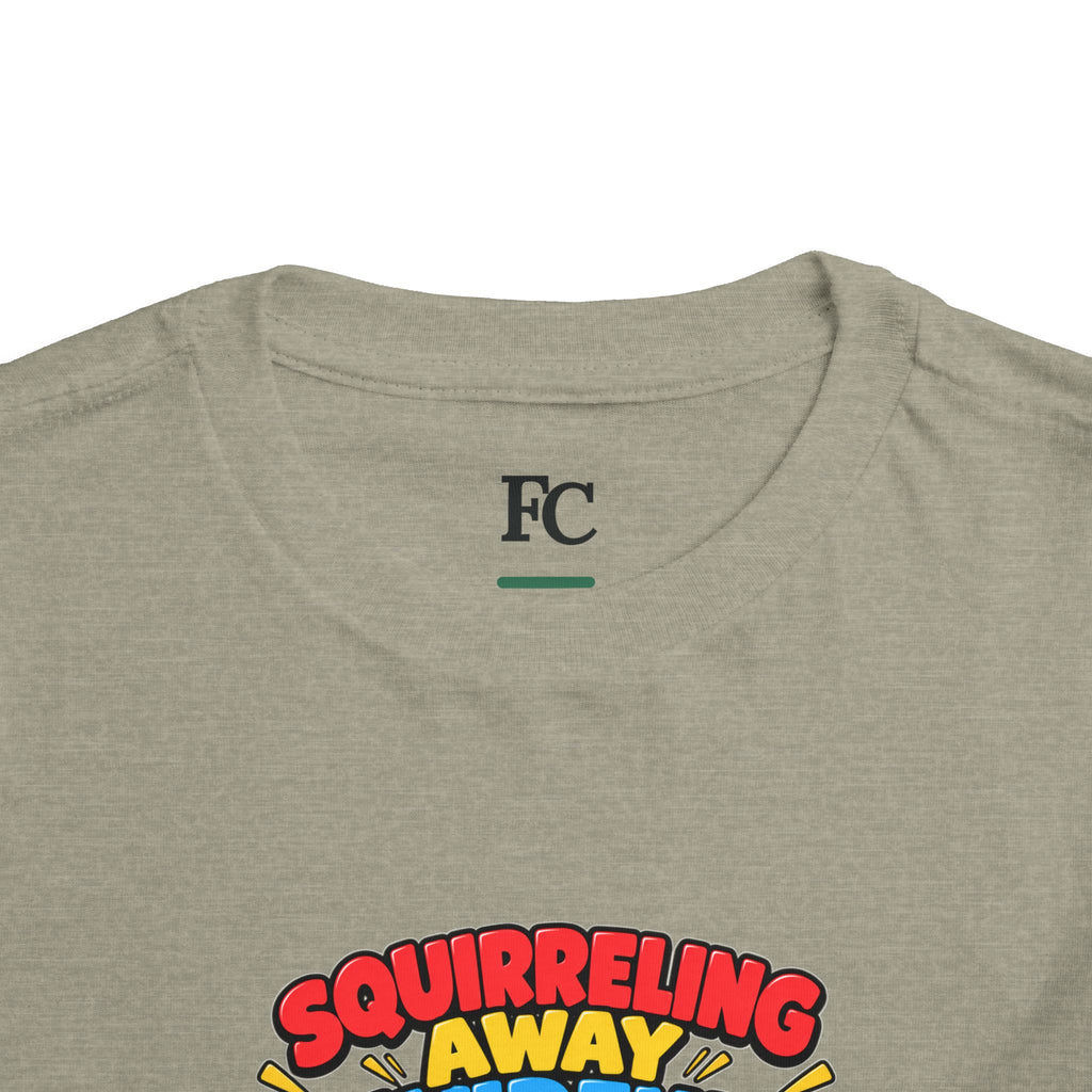 SQUIRRELING AWAY DIVIDENDS. Toddler Tee | Funny Finance Kids Clothing