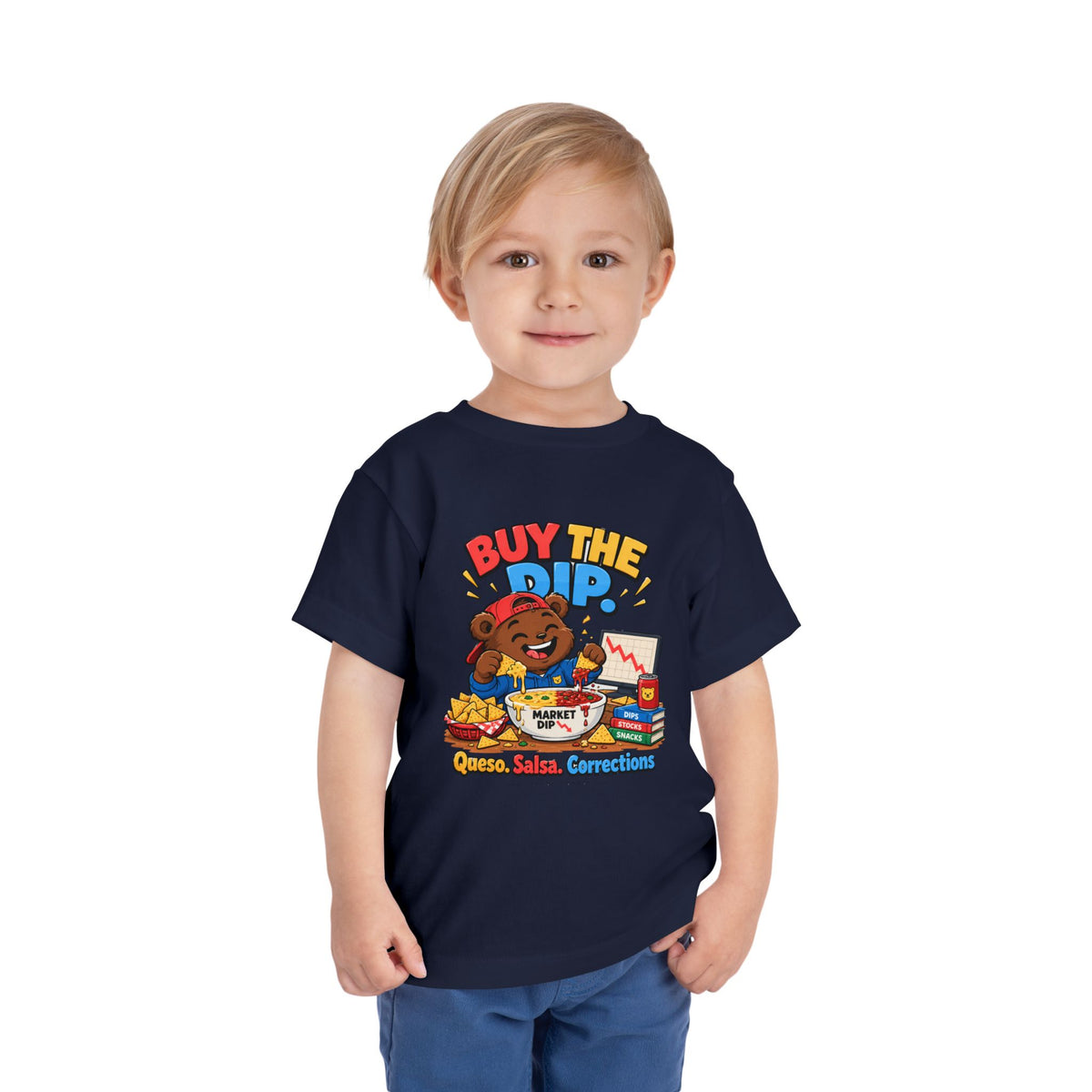 BUY THE DIP BEAR. Toddler Tee | Funny Finance Kids Clothing