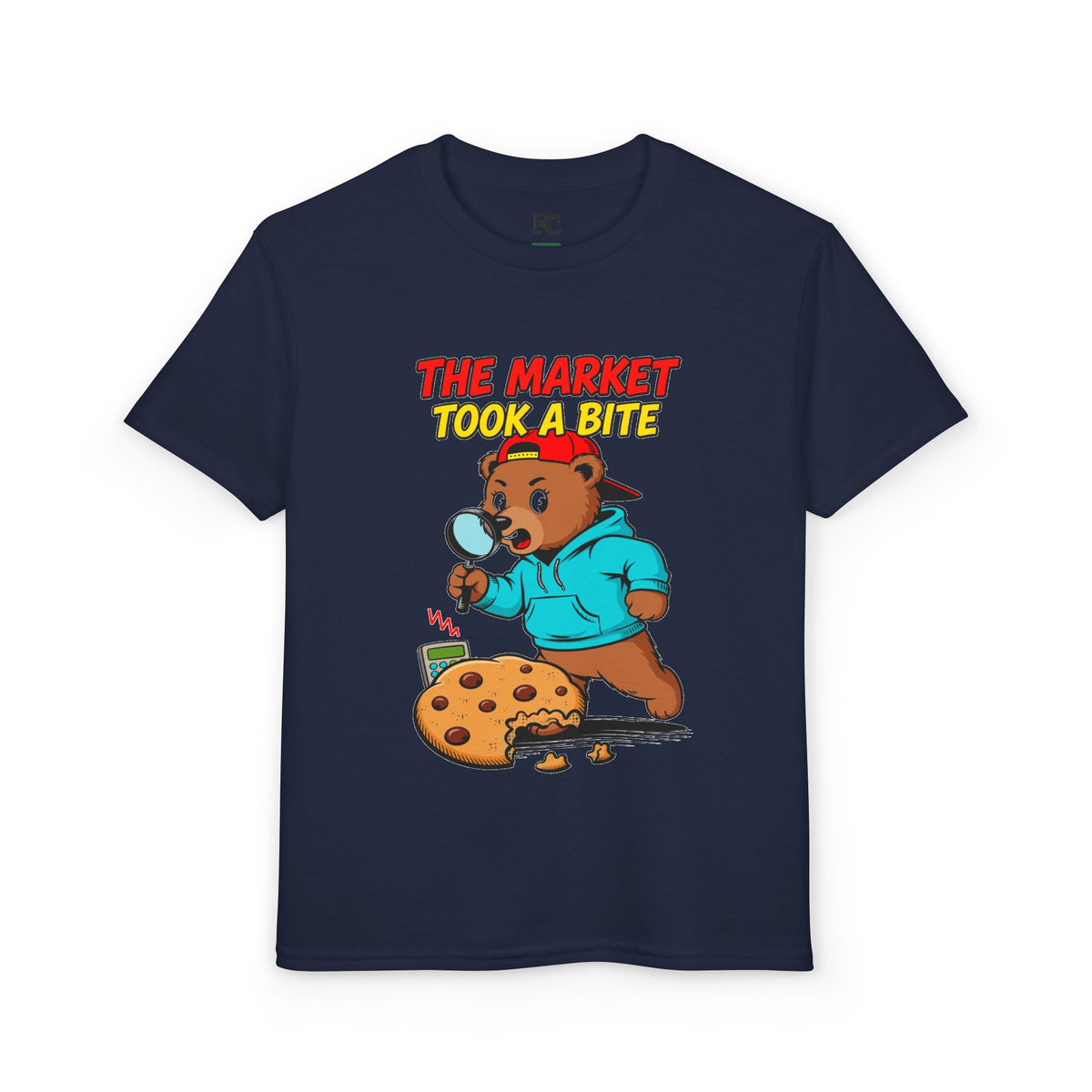 THE MARKET TOOK A BITE. Youth Tee | Funny Finance Kids Clothing