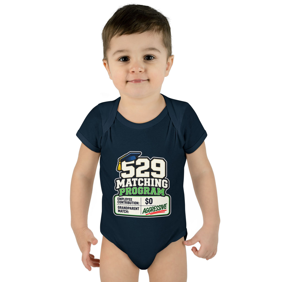 529 Matching Program: Grandparents Baby Bodysuit | Funny Finance Kids Clothing