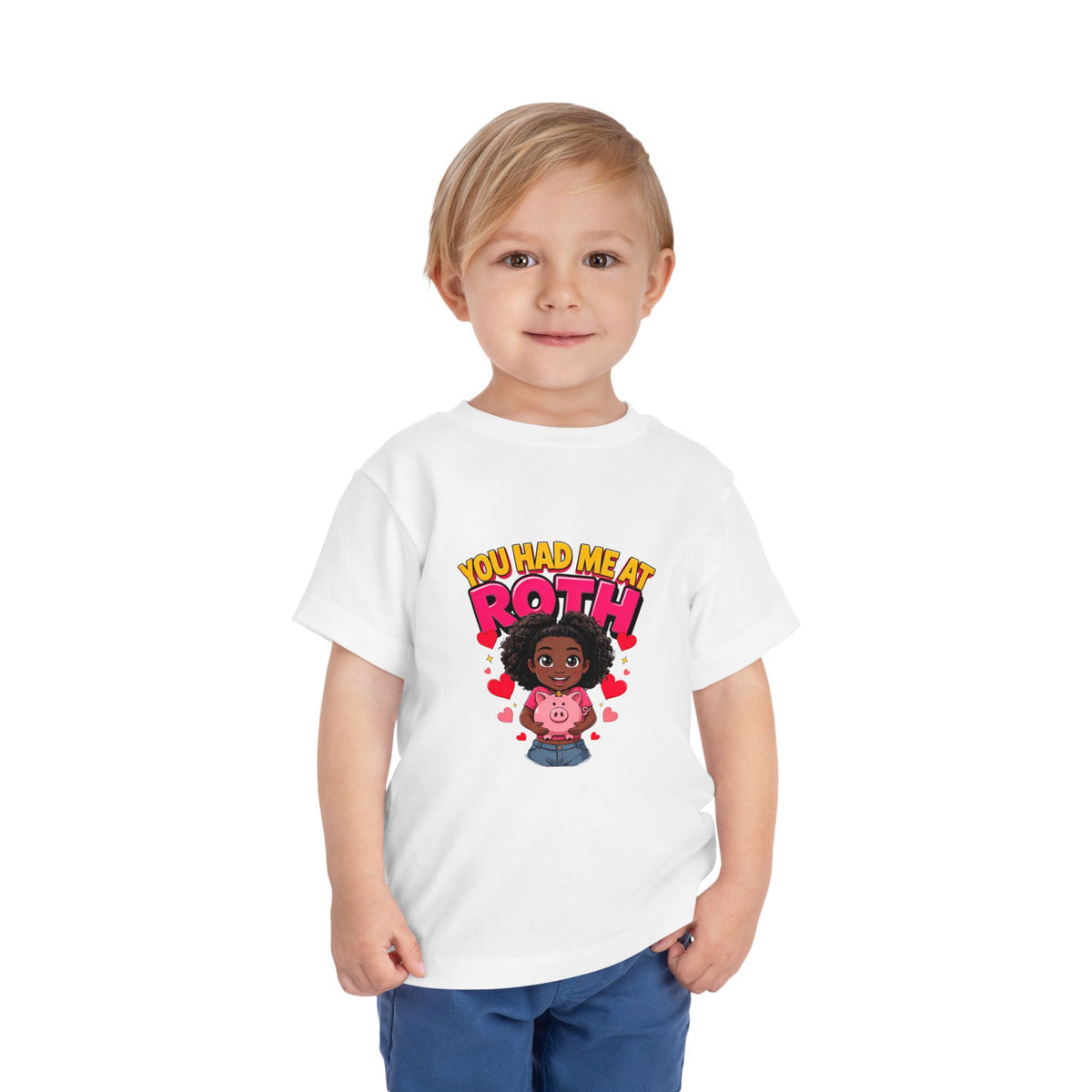 YOU HAD ME AT ROTH. Girls' Toddler Tee | Funny Finance Kids Clothing