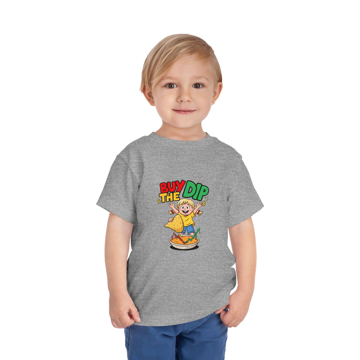 BUY THE DIP. Girls' Toddler Tee | Funny Finance Kids Clothing