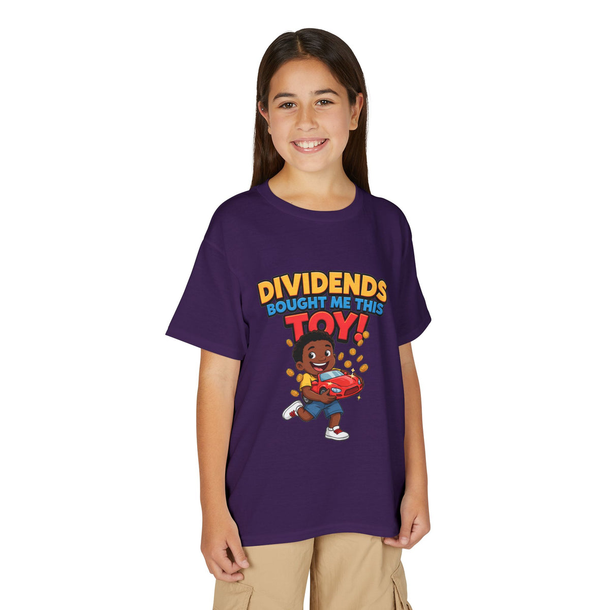 DIVIDENDS BOUGHT ME THIS TOY. Boys' Youth Tee | Funny Finance Kids Clothing