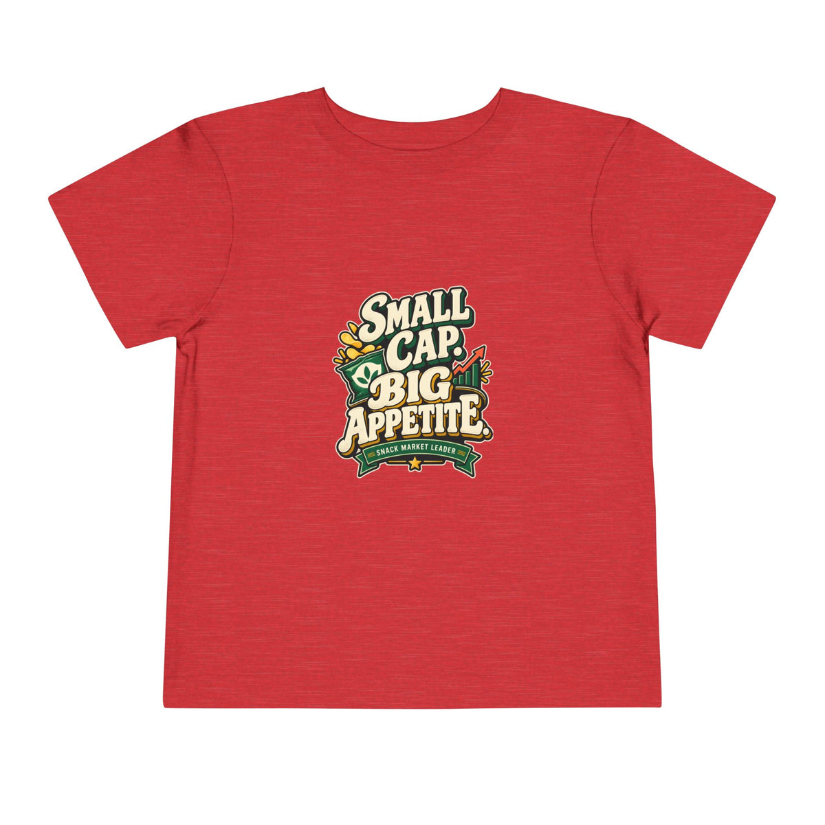 SMALL CAP. BIG APPETITE. Toddler Tee | Funny Finance Kids Clothing