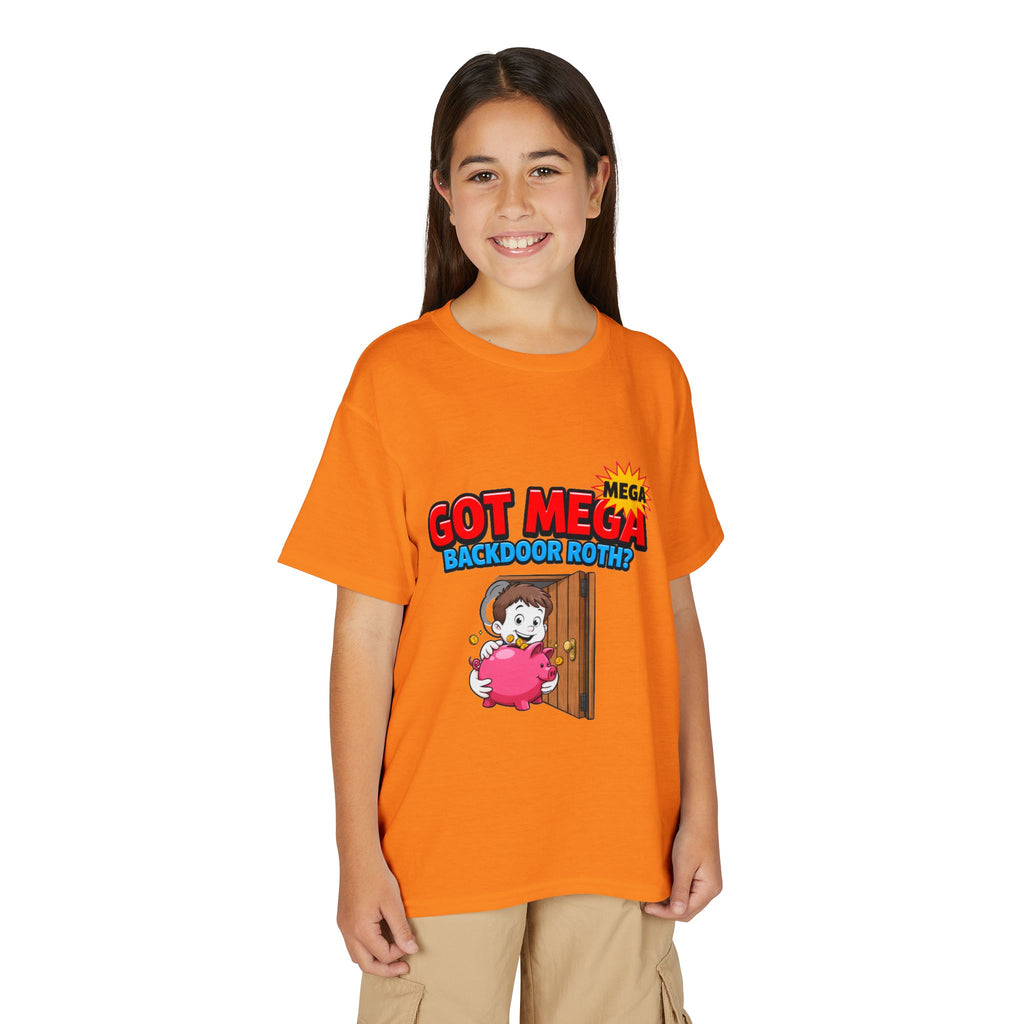 GOT MEGA BACKDOOR ROTH? Boys' Youth Tee | Funny Finance Kids Clothing