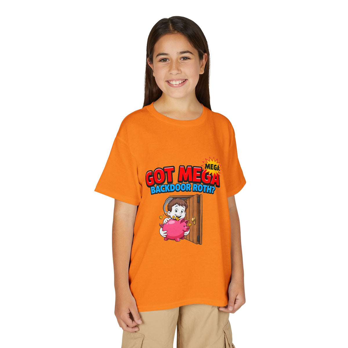 GOT MEGA BACKDOOR ROTH? Boys' Youth Tee | Funny Finance Kids Clothing