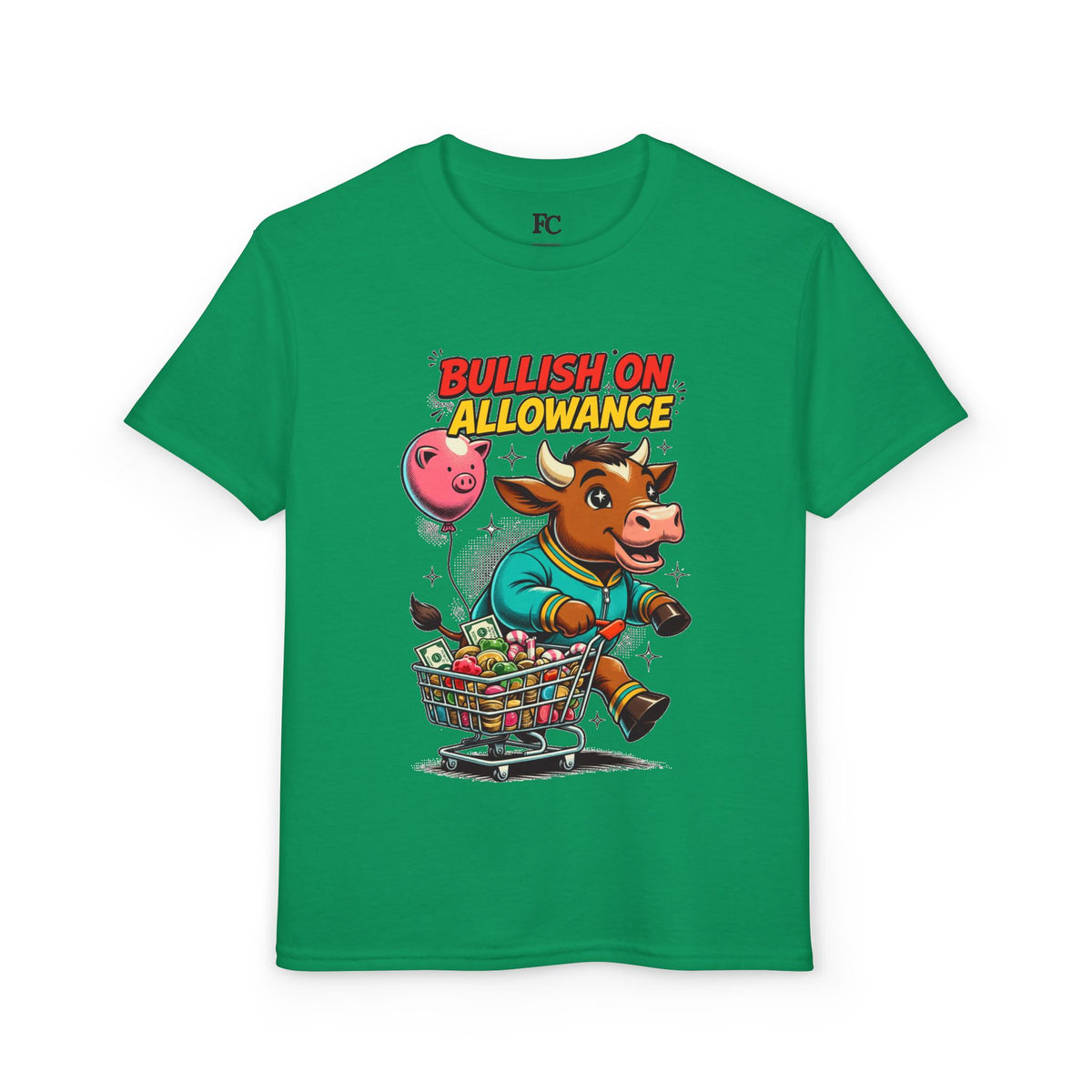 BULLISH ON ALLOWANCE. Youth Tee | Funny Finance Kids Clothing