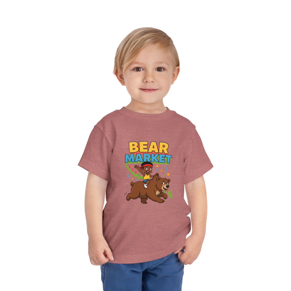 BEAR MARKET. Boys' Toddler Tee | Funny Finance Kids Clothing