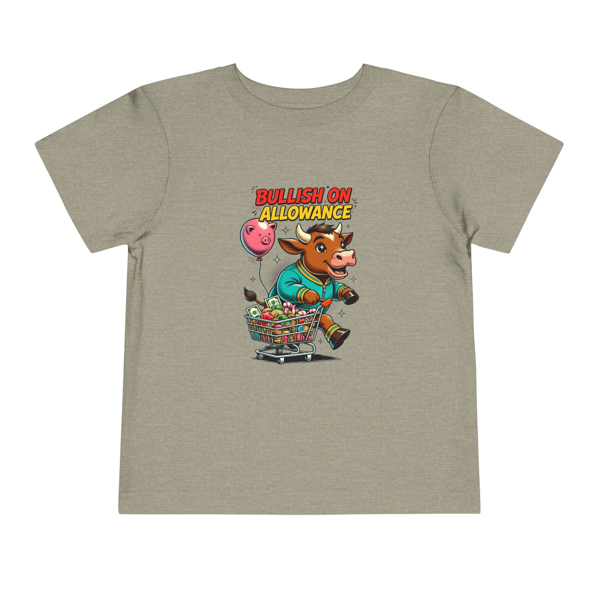 BULLISH ON ALLOWANCE. Toddler Tee | Funny Finance Kids Clothing