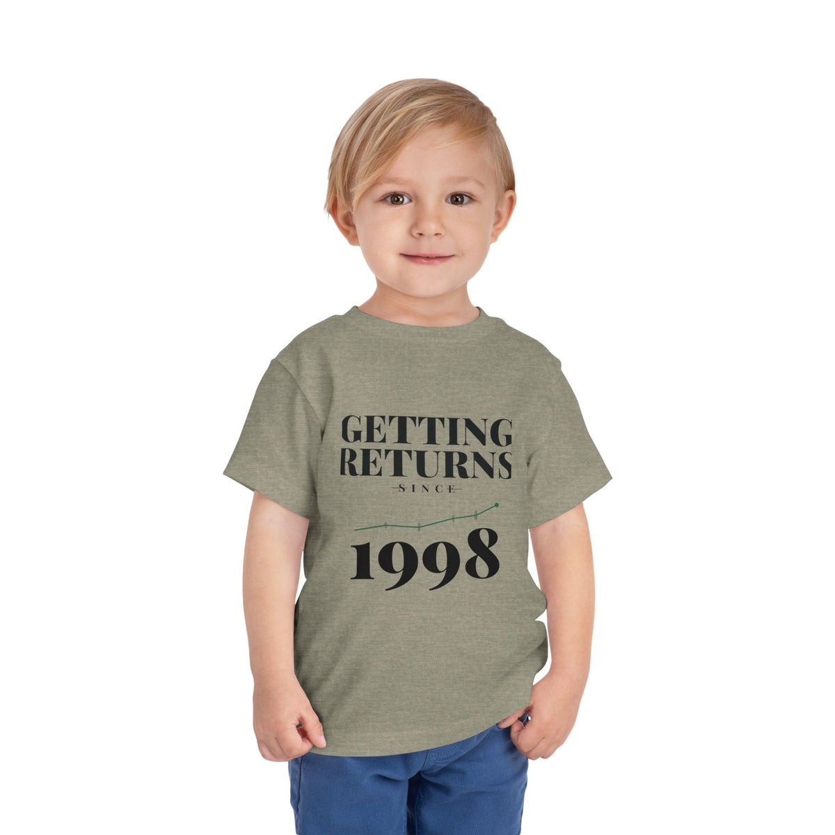 GETTING RETURNS SINCE [YEAR]. Toddler Tee | Personalized Funny Finance Kids Shirt