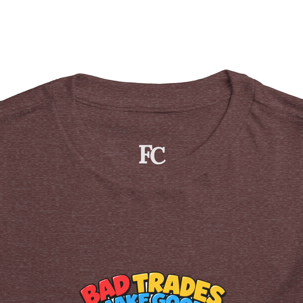 BEAR BAD TRADES. Toddler Tee | Funny Finance Kids Clothing