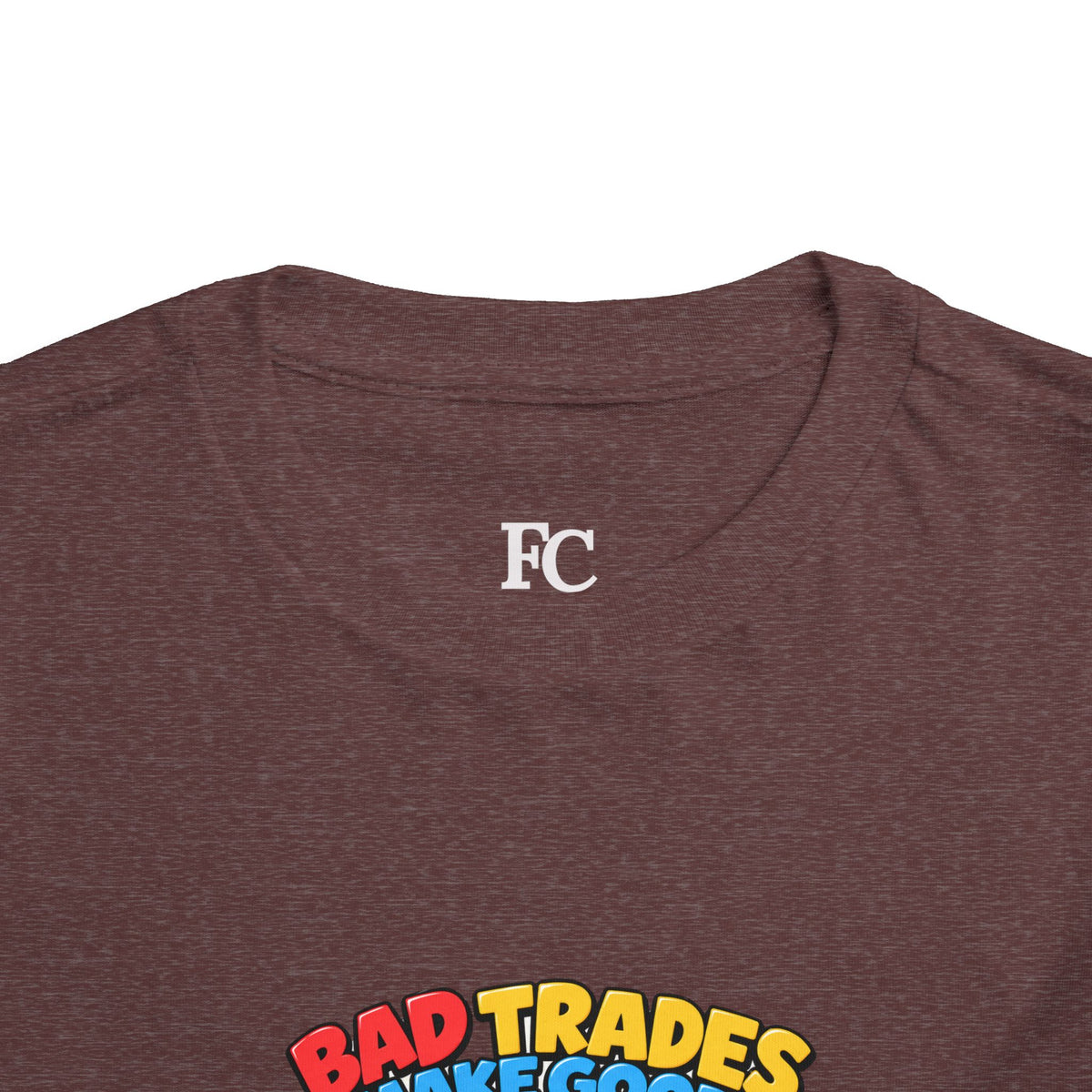 BEAR BAD TRADES. Toddler Tee | Funny Finance Kids Clothing