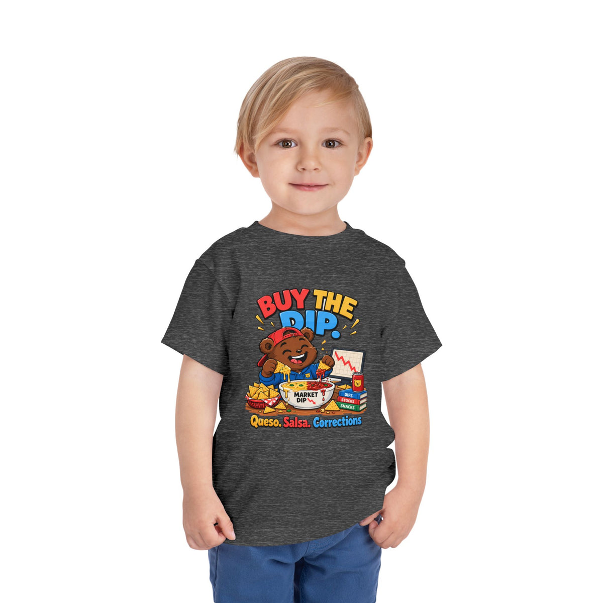 BUY THE DIP BEAR. Toddler Tee | Funny Finance Kids Clothing