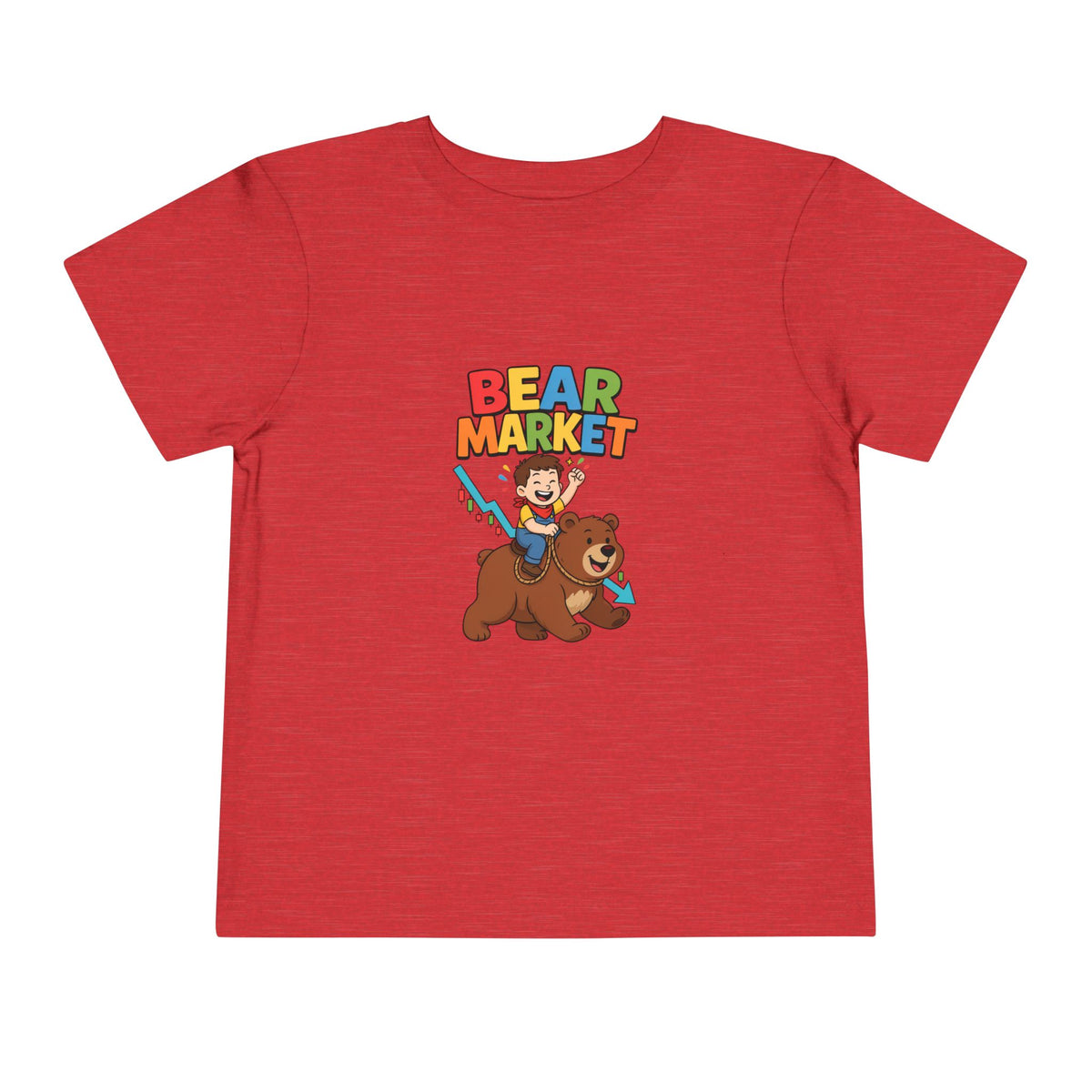 BEAR MARKET. Boys' Toddler Tee | Funny Finance Kids Clothing