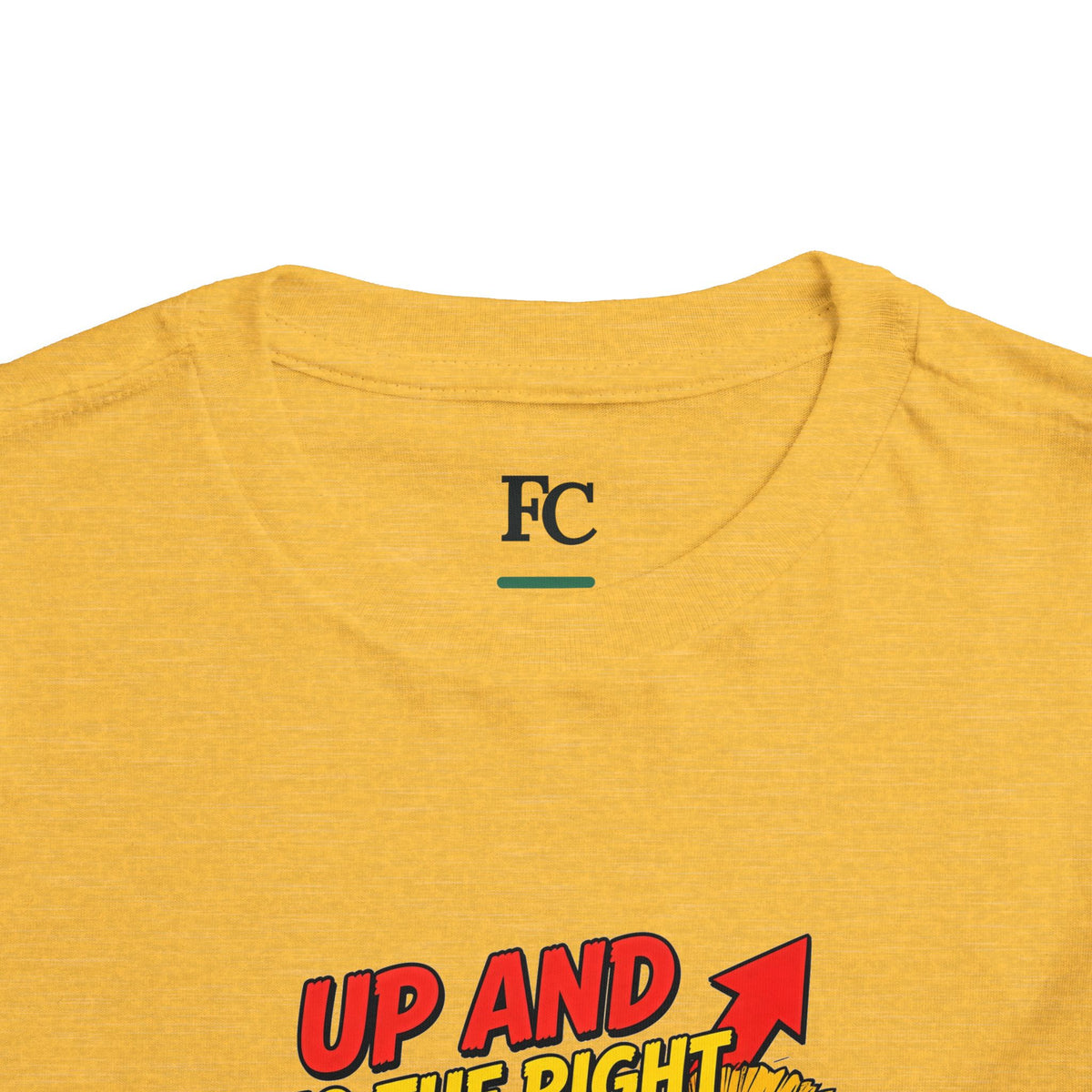 UP AND TO THE RIGHT. Toddler Tee | Funny Finance Kids Clothing