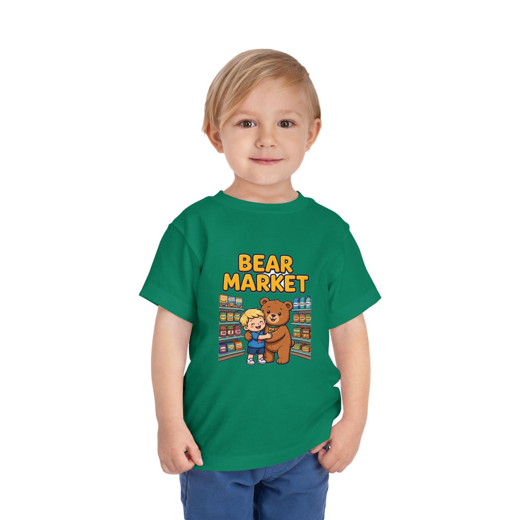 BEAR MARKET. Boys' Toddler Tee | Funny Finance Kids Clothing