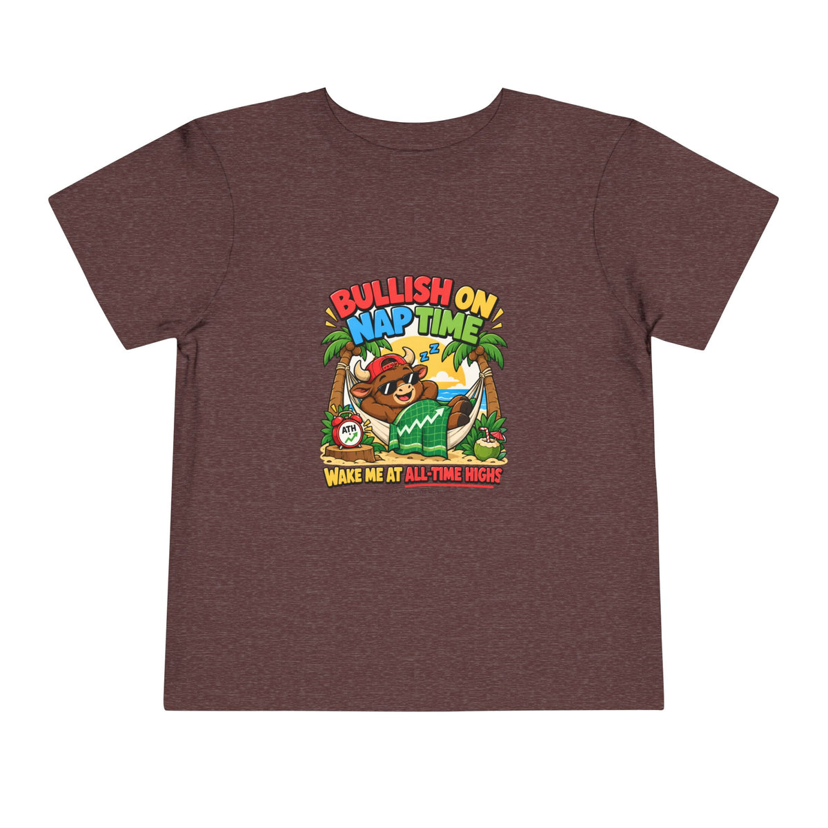 BULL NAP TIME. Toddler Tee | Funny Finance Kids Clothing