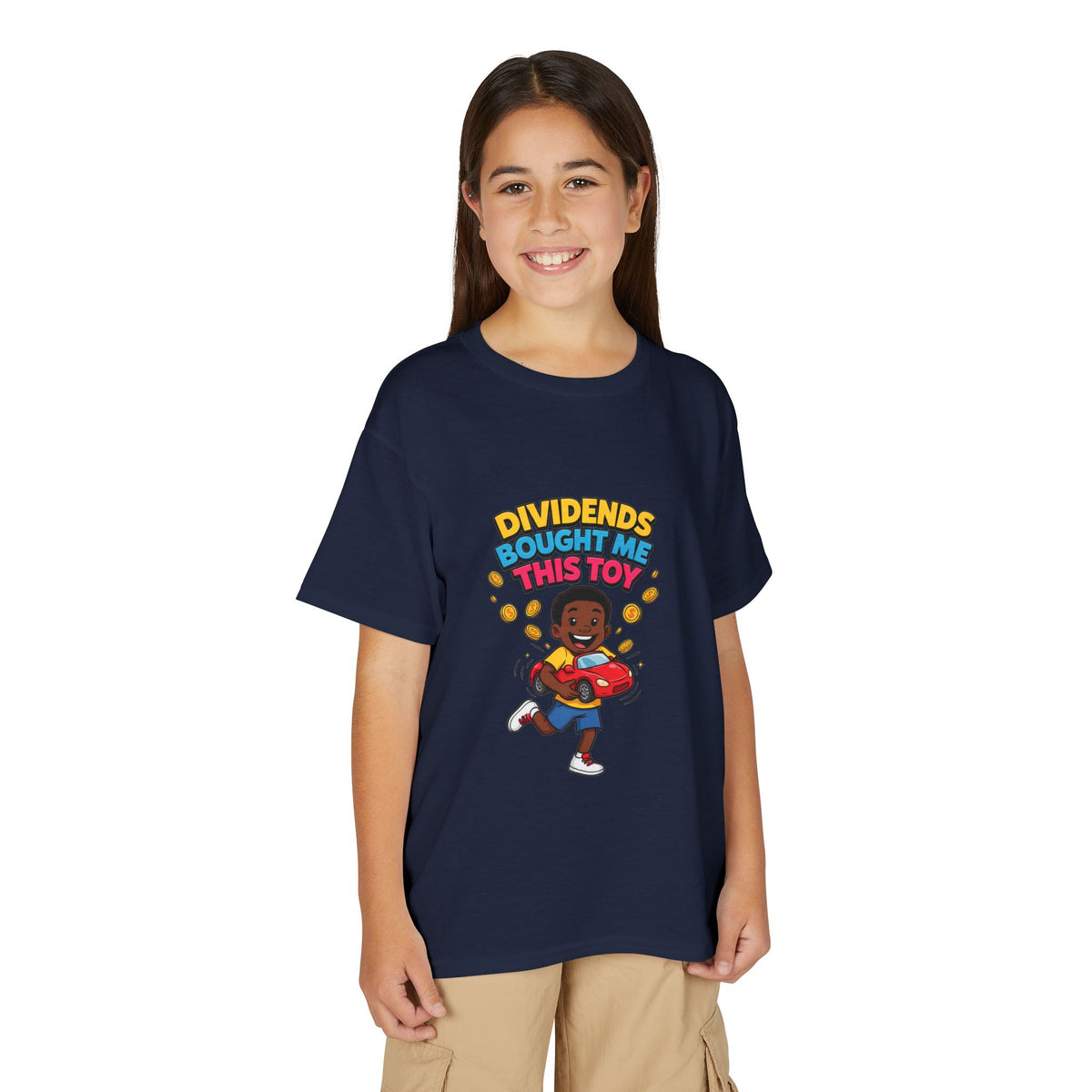 DIVIDENDS BOUGHT ME THIS TOY. Boys' Youth Tee | Funny Finance Kids Clothing