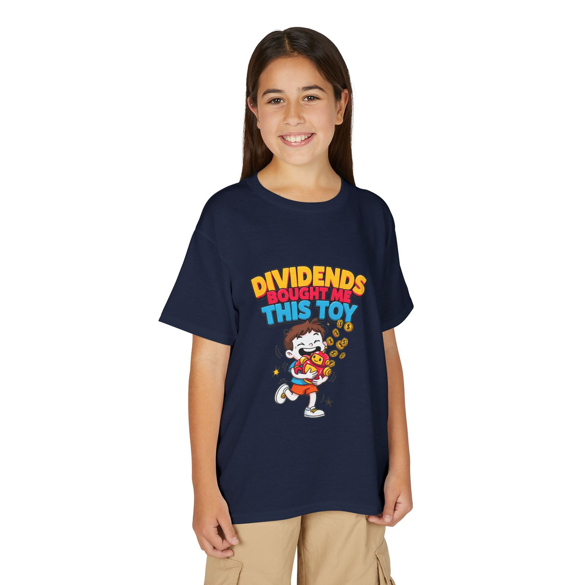 DIVIDENDS BOUGHT ME THIS TOY. Boys' Youth Tee | Funny Finance Kids Clothing