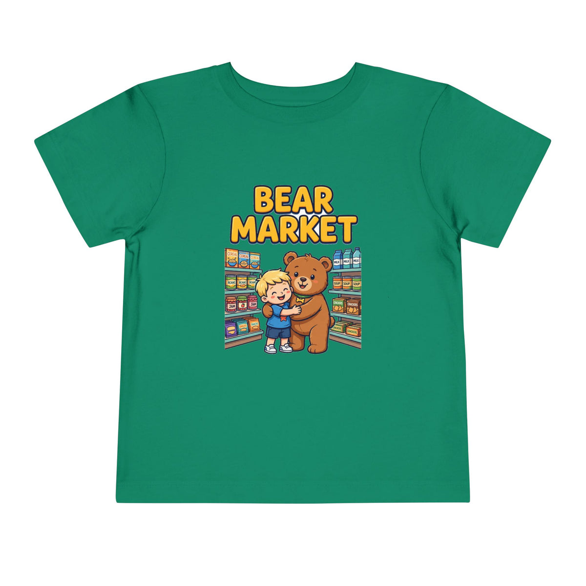 BEAR MARKET. Boys' Toddler Tee | Funny Finance Kids Clothing