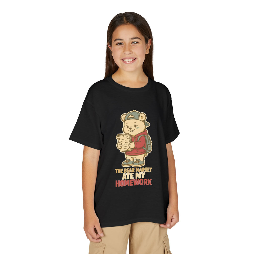 THE BEAR MARKET ATE MY HOMEWORK. Youth Tee