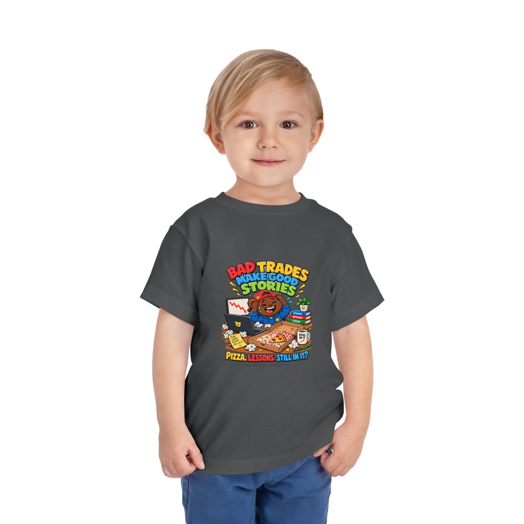 BEAR BAD TRADES. Toddler Tee | Funny Finance Kids Clothing