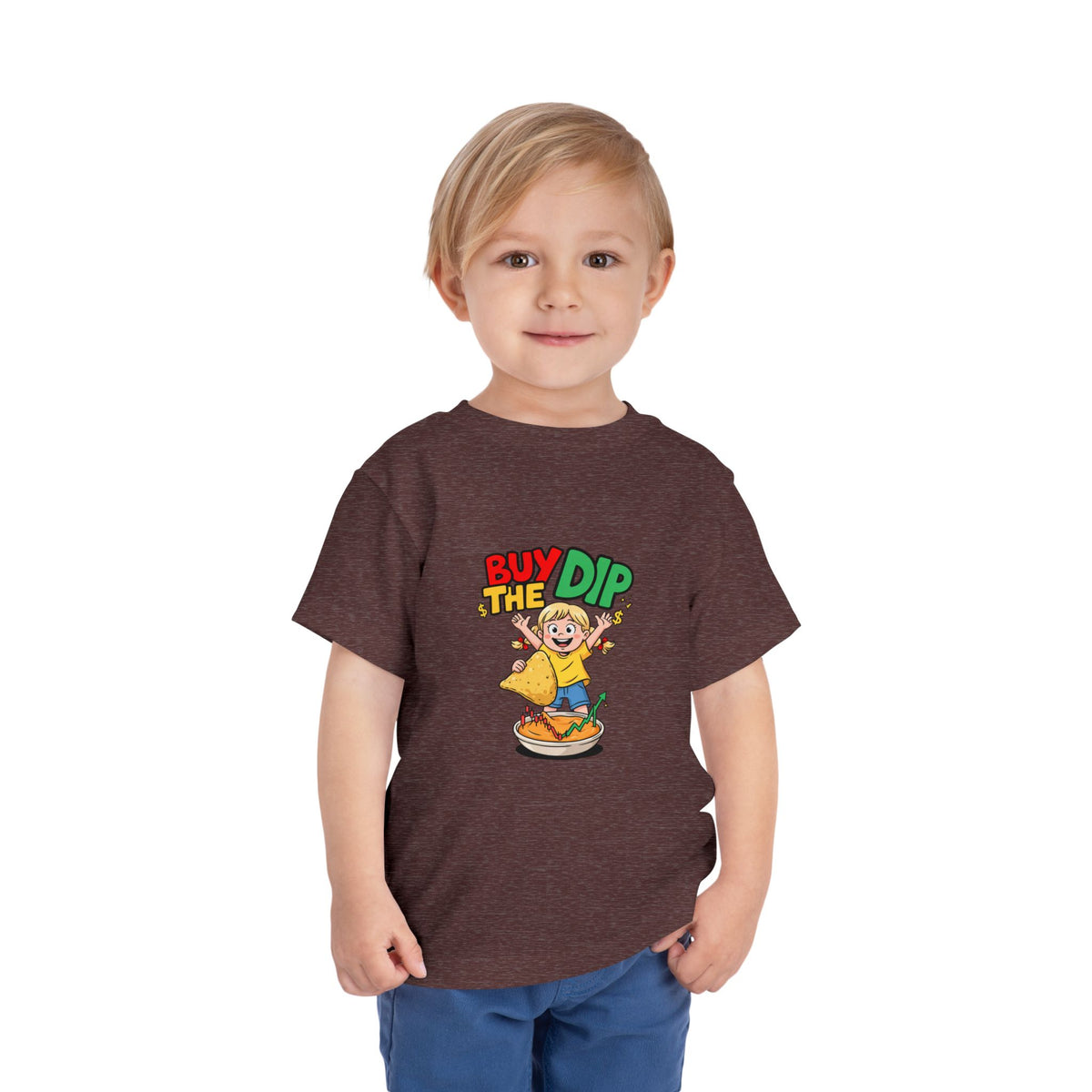 BUY THE DIP. Girls' Toddler Tee | Funny Finance Kids Clothing