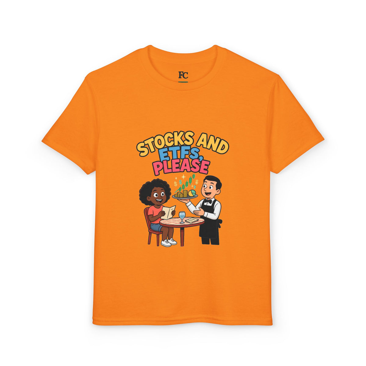 STOCKS AND ETFS, PLEASE. Girls' Youth Tee | Funny Finance Kids Clothing