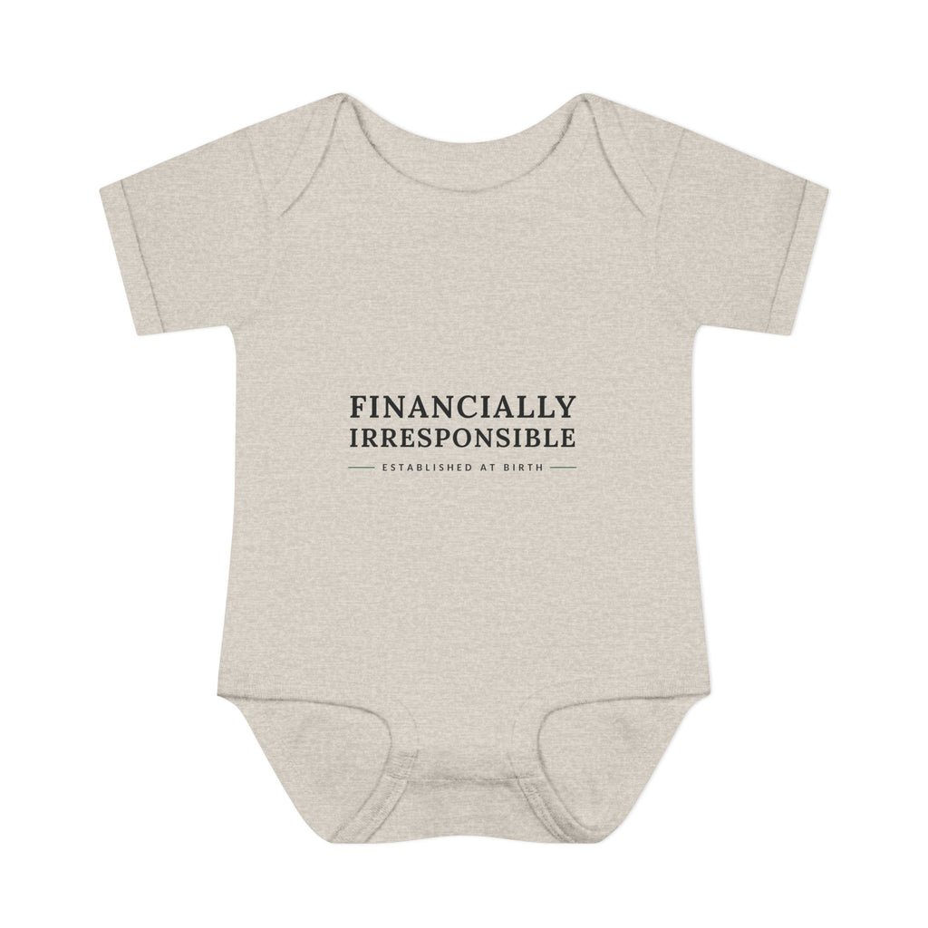 Financially Irresponsible Baby Bodysuit | Funny New Parent Gift