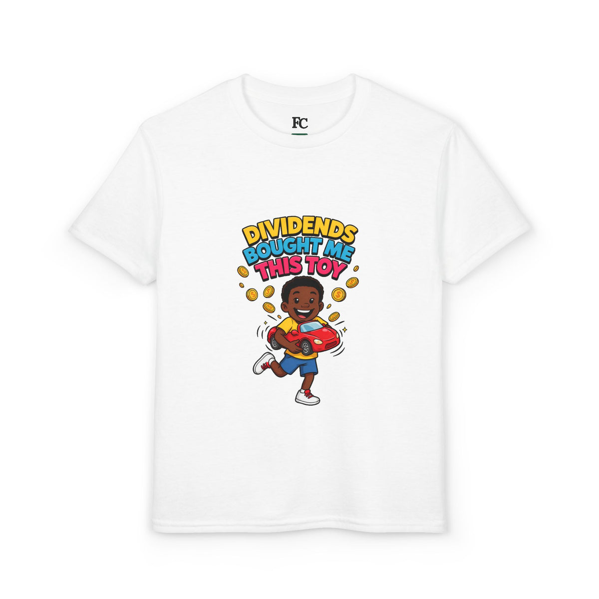 DIVIDENDS BOUGHT ME THIS TOY. Boys' Youth Tee | Funny Finance Kids Clothing