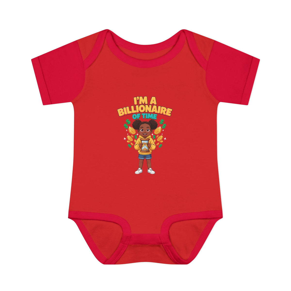 I'M A BILLIONAIRE OF TIME. Boys' Baby Bodysuit | Funny Finance Kids Clothing
