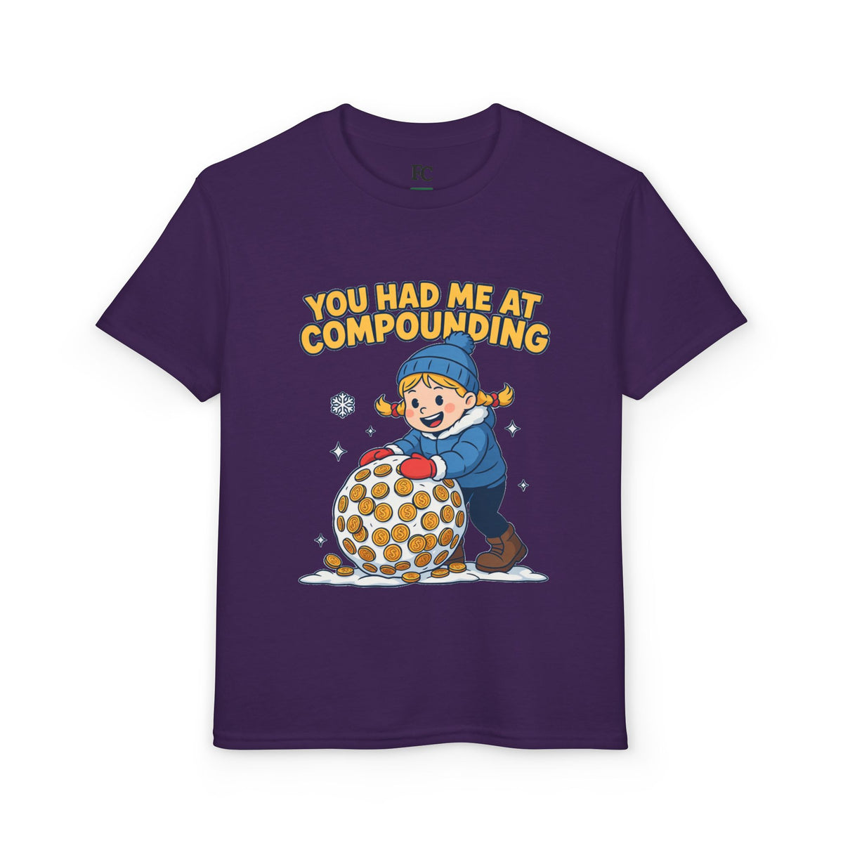 YOU HAD ME AT COMPOUNDING. Girls' Youth Tee | Funny Finance Kids Clothing